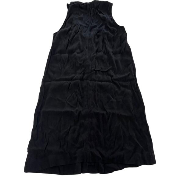 Madewell Dress Womens XXS Black Sleeveless Button Front Mini Tank Shift - Picture 2 of 8